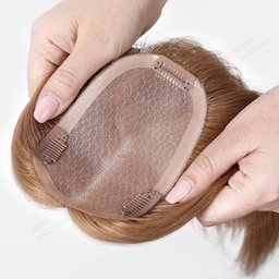 Silk Topper with PU around Light Brown