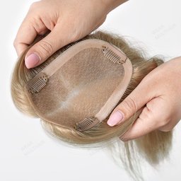 Silk Topper with PU around Blonde