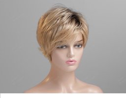 Human Hair Blend Strom Wigs C Front View