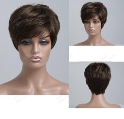 Human Hair Blend Strom Wigs D