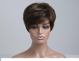 Human Hair Blend Strom Wigs D Front In View
