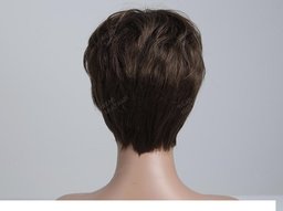 Human Hair Blend Strom Wigs D Rear View