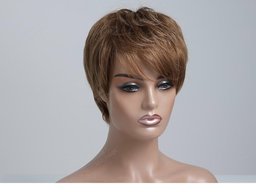 Human Hair Blend Strom Wigs E Front/Side View