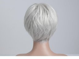 Human Hair Blend Strom Wigs F  Rear View