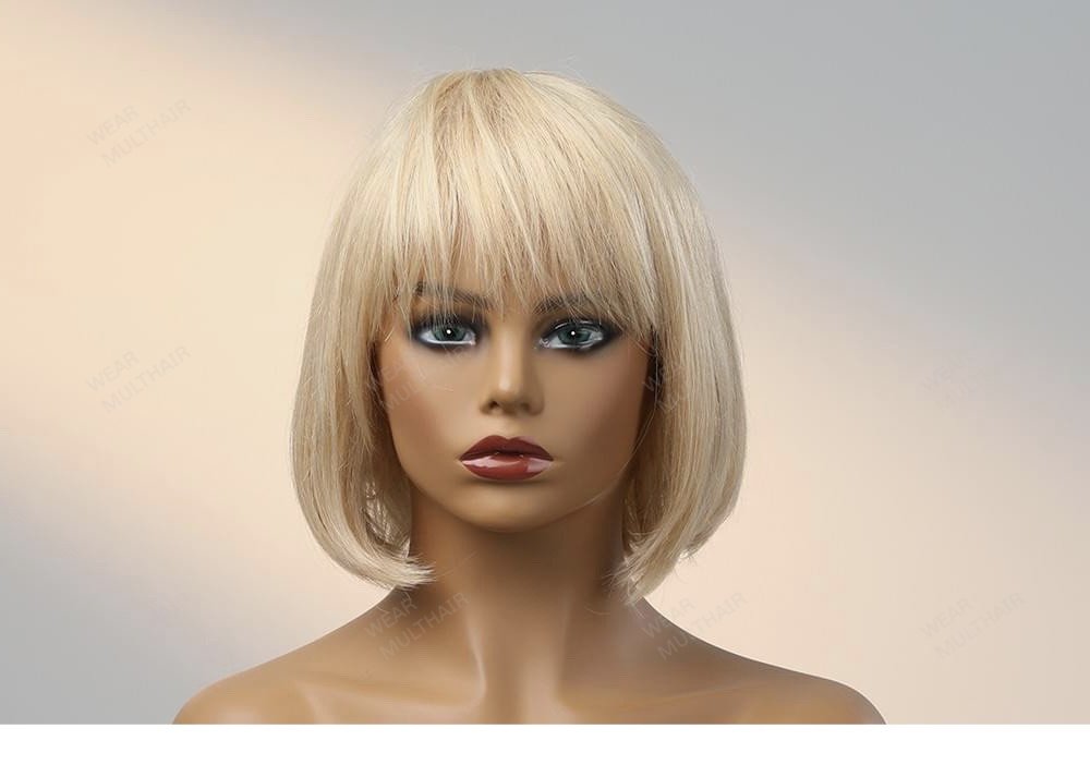Human Hair Blend Strom Wigs G