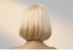 Human Hair Blend Strom Wigs G Rear View