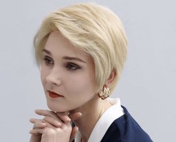 Human Hair Blend Strom Wigs K