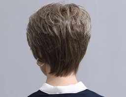 Human Hair Blend Strom Wigs H Rear View