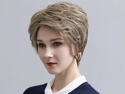 Human Hair Blend Strom Wigs H Front View