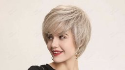 Human Hair Blend Strom Wigs M Side Right View