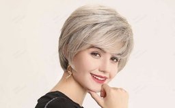 Human Hair Blend Strom Wigs M Side View