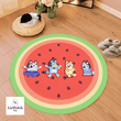 Watermelon Rug With 4 Dancing Kids - Watermelon Carpet - R017
