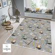Area Rug - HP Rug - Gray Rug - 3 Sizes