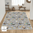 Area Rug - HP Rug - Gray Rug - 3 Sizes