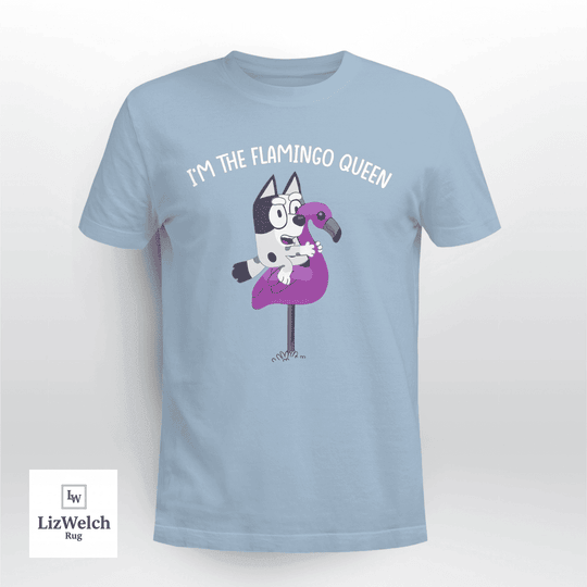 I'm The Flamingo Queen Shirt, Muffin Shirt (White Text) - Unisex Adult T-Shirt, Long Sleeve Tee, Sweatshirt, Hoodie