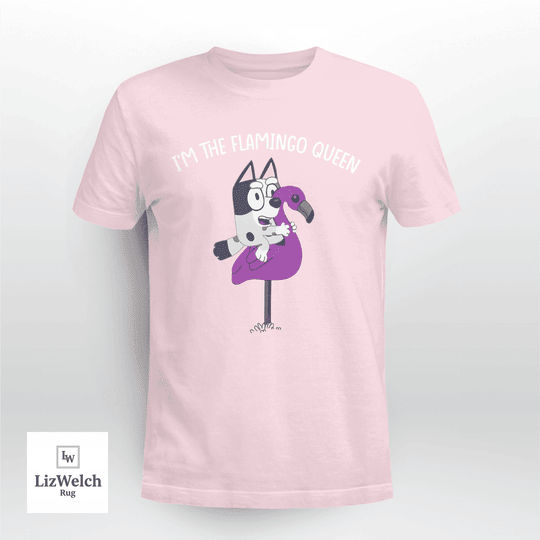 I'm The Flamingo Queen Shirt, Muffin Shirt (White Text) - Unisex Adult T-Shirt, Long Sleeve Tee, Sweatshirt, Hoodie