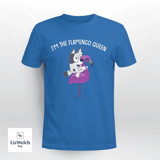 I'm The Flamingo Queen Shirt, Muffin Shirt (White Text) - Unisex Adult T-Shirt, Long Sleeve Tee, Sweatshirt, Hoodie