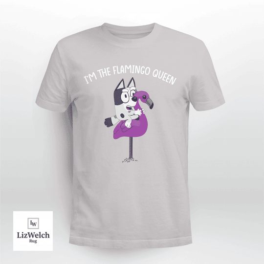 I'm The Flamingo Queen Shirt, Muffin Shirt (White Text) - Unisex Adult T-Shirt, Long Sleeve Tee, Sweatshirt, Hoodie
