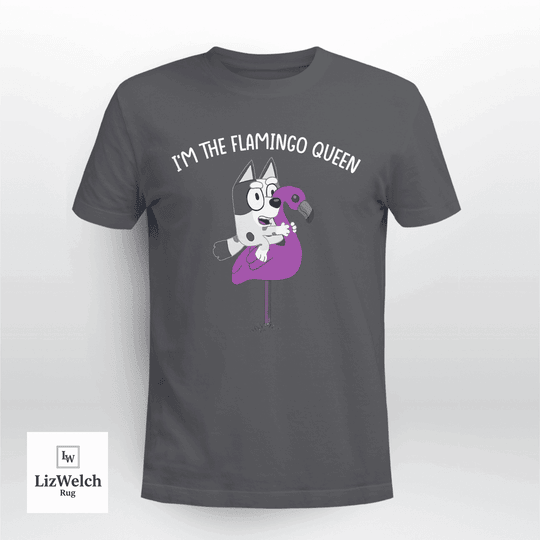 I'm The Flamingo Queen Shirt, Muffin Shirt (White Text) - Unisex Adult T-Shirt, Long Sleeve Tee, Sweatshirt, Hoodie