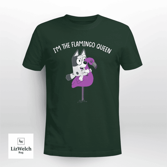 I'm The Flamingo Queen Shirt, Muffin Shirt (White Text) - Unisex Adult T-Shirt, Long Sleeve Tee, Sweatshirt, Hoodie