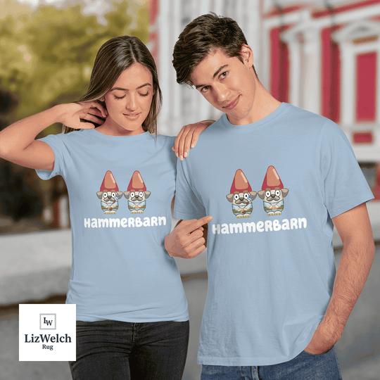 Hammerbarn Shirt With Garden Gnomes - Unisex Adult T-Shirt, Long Sleeve Tee, Sweatshirt, Hoodie