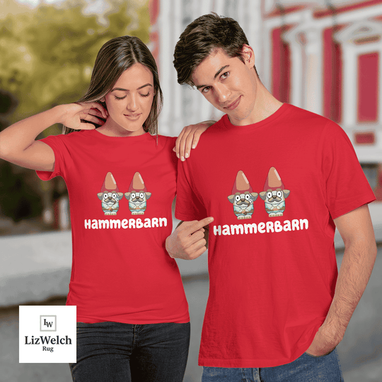 Hammerbarn Shirt With Garden Gnomes - Unisex Adult T-Shirt, Long Sleeve Tee, Sweatshirt, Hoodie