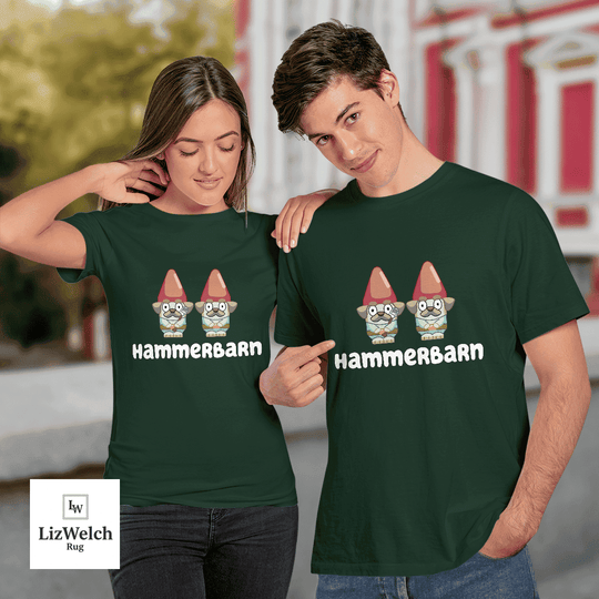 Hammerbarn Shirt With Garden Gnomes - Unisex Adult T-Shirt, Long Sleeve Tee, Sweatshirt, Hoodie