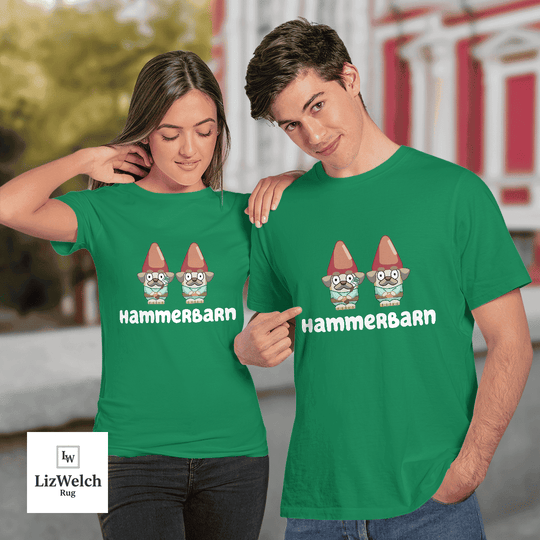 Hammerbarn Shirt With Garden Gnomes - Unisex Adult T-Shirt, Long Sleeve Tee, Sweatshirt, Hoodie