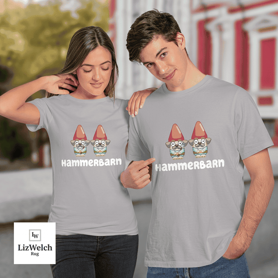 Hammerbarn Shirt With Garden Gnomes - Unisex Adult T-Shirt, Long Sleeve Tee, Sweatshirt, Hoodie