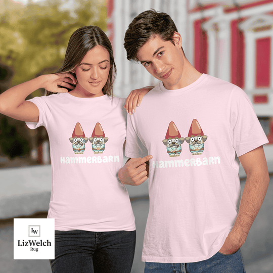 Hammerbarn Shirt With Garden Gnomes - Unisex Adult T-Shirt, Long Sleeve Tee, Sweatshirt, Hoodie