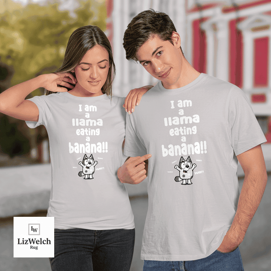 I am a Llama Eating a Banana Yum Yum Yum Shirt, Muffin Shirt - Unisex Adult T-Shirt, Long Sleeve Tee, Sweatshirt, Hoodie