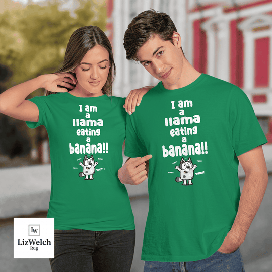 I am a Llama Eating a Banana Yum Yum Yum Shirt, Muffin Shirt - Unisex Adult T-Shirt, Long Sleeve Tee, Sweatshirt, Hoodie