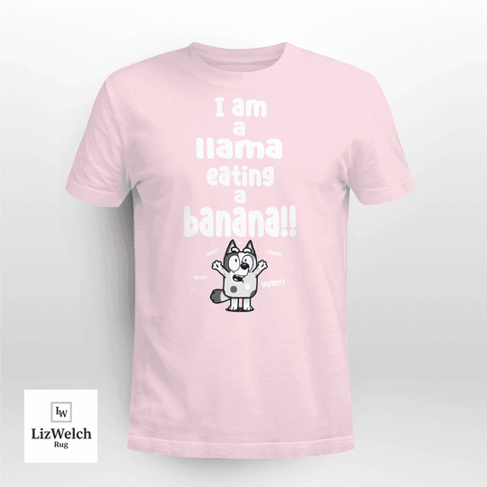 I am a Llama Eating a Banana Yum Yum Yum Shirt, Muffin Shirt - Unisex Adult T-Shirt, Long Sleeve Tee, Sweatshirt, Hoodie