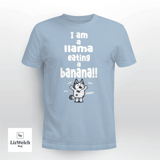 I am a Llama Eating a Banana Yum Yum Yum Shirt, Muffin Shirt - Unisex Adult T-Shirt, Long Sleeve Tee, Sweatshirt, Hoodie