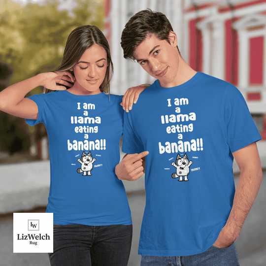 I am a Llama Eating a Banana Yum Yum Yum Shirt, Muffin Shirt - Unisex Adult T-Shirt, Long Sleeve Tee, Sweatshirt, Hoodie