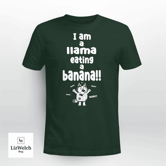 I am a Llama Eating a Banana Yum Yum Yum Shirt, Muffin Shirt - Unisex Adult T-Shirt, Long Sleeve Tee, Sweatshirt, Hoodie
