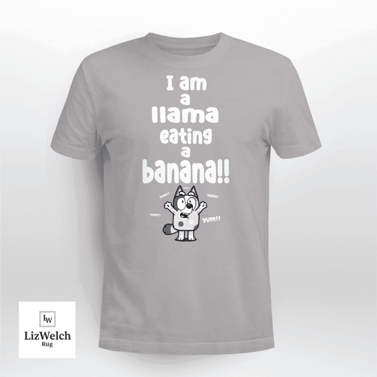 I am a Llama Eating a Banana Yum Yum Yum Shirt, Muffin Shirt - Unisex Adult T-Shirt, Long Sleeve Tee, Sweatshirt, Hoodie
