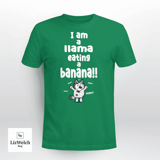 I am a Llama Eating a Banana Yum Yum Yum Shirt, Muffin Shirt - Unisex Adult T-Shirt, Long Sleeve Tee, Sweatshirt, Hoodie