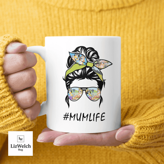 #MUMLIFE Mum Life, Gift For Mum, Mom, Coffee Mug, Funny Mug, Birthday Gift