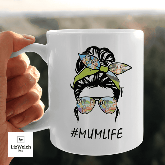 #MUMLIFE Mum Life, Gift For Mum, Mom, Coffee Mug, Funny Mug, Birthday Gift