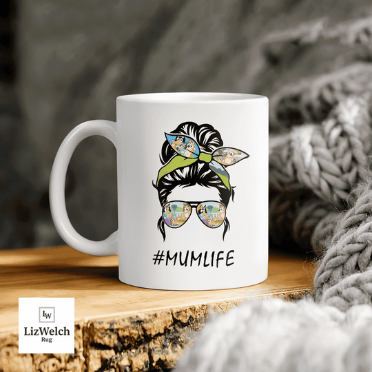 #MUMLIFE Mum Life, Gift For Mum, Mom, Coffee Mug, Funny Mug, Birthday Gift
