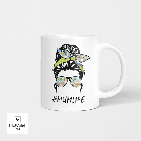 #MUMLIFE Mum Life, Gift For Mum, Mom, Coffee Mug, Funny Mug, Birthday Gift