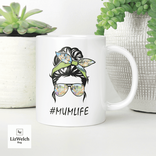 #MUMLIFE Mum Life, Gift For Mum, Mom, Coffee Mug, Funny Mug, Birthday Gift