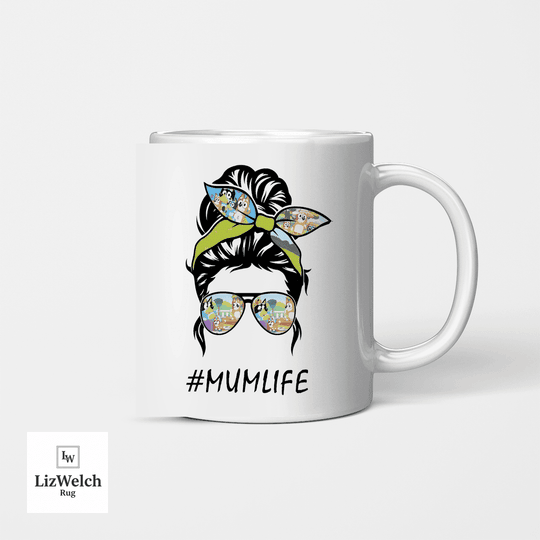 #MUMLIFE Mum Life, Gift For Mum, Mom, Coffee Mug, Funny Mug, Birthday Gift