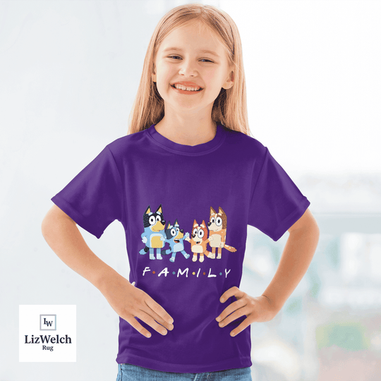 Family Shirt (White Text) - Kid Shirt (Sizes For 1-8 Years Old)