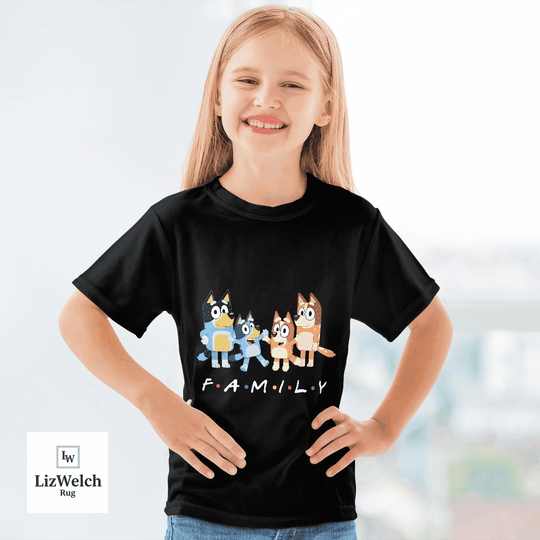 Family Shirt (White Text) - Kid Shirt (Sizes For 1-8 Years Old)