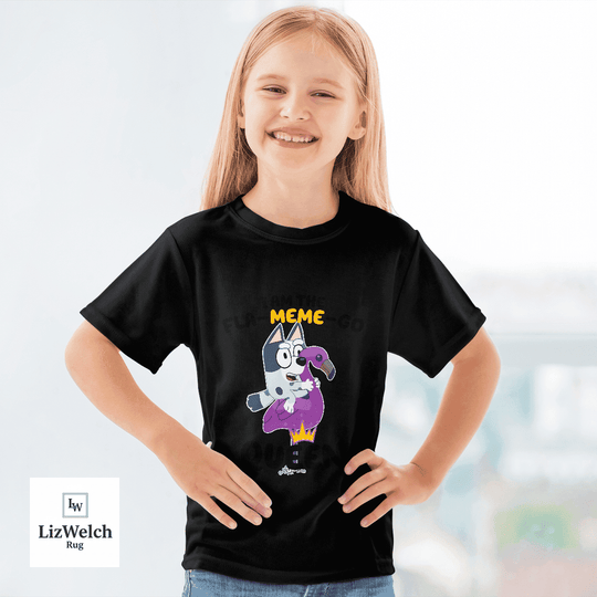 I'm A Fla-Meme-Go Queen Muffin Shirt (Black Text) - Kid Shirt (Sizes For 1-8 Years Old)