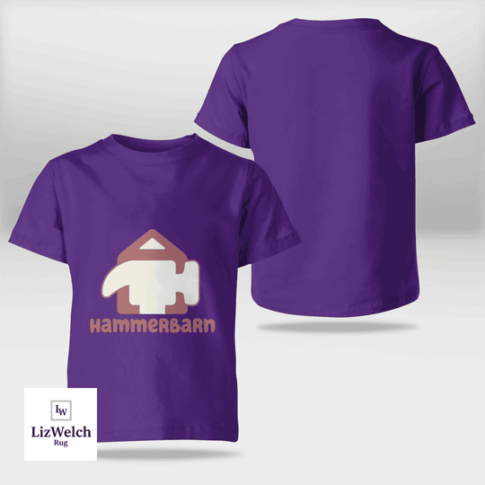 Hammerbarn (Mauve Text) Shirt - Kid Shirt (Sizes For 1-8 Years Old)