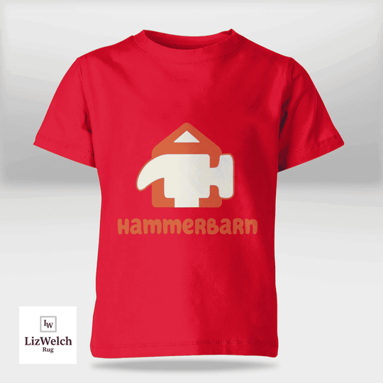Hammerbarn (Orange Text) Shirt - Kid Shirt (Sizes For 1-8 Years Old)