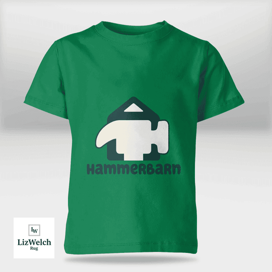 Hammerbarn (Dark Green Text) Shirt - Kid Shirt (Sizes For 1-8 Years Old)